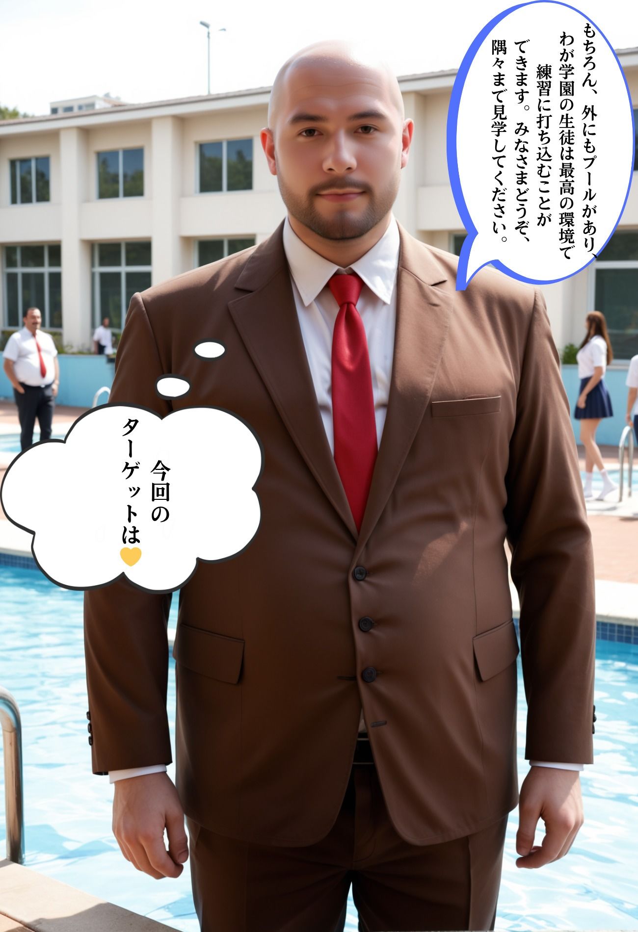 サンプル画像3:催淫洗脳        水泳強化選手        教育的指導(シロウトAI美女AMU) [d_646935]