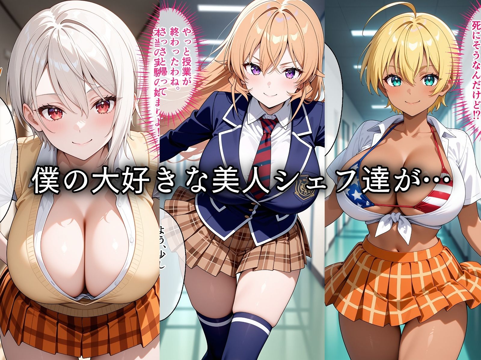 サンプル画像1:寝取られた美人シェフ達〜催〇アプリで種付け完了(ロムッテロ) [d_646987]