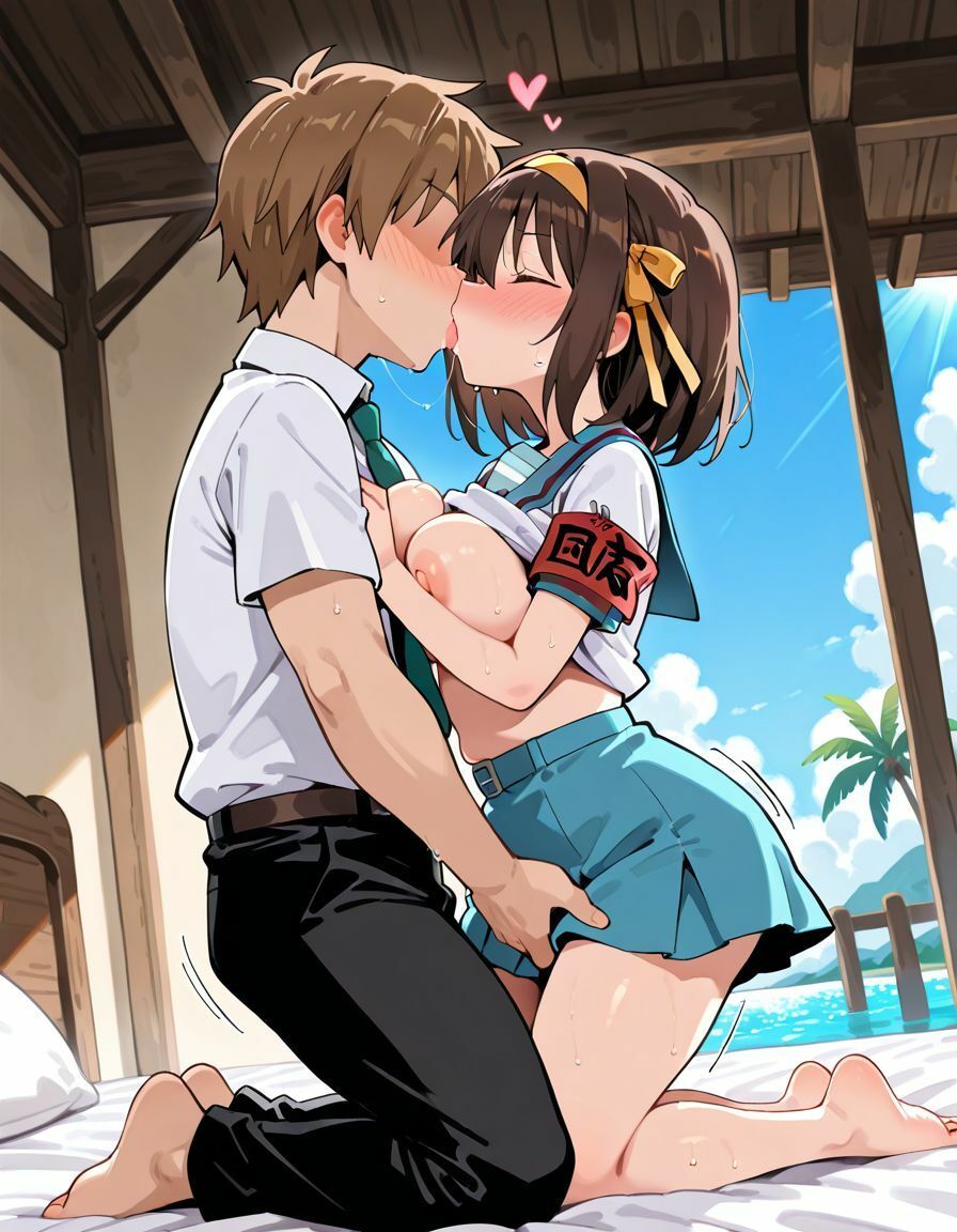 サンプル画像1:ハルヒちゃんとドスケベH部(PICT-AI) [d_646991]