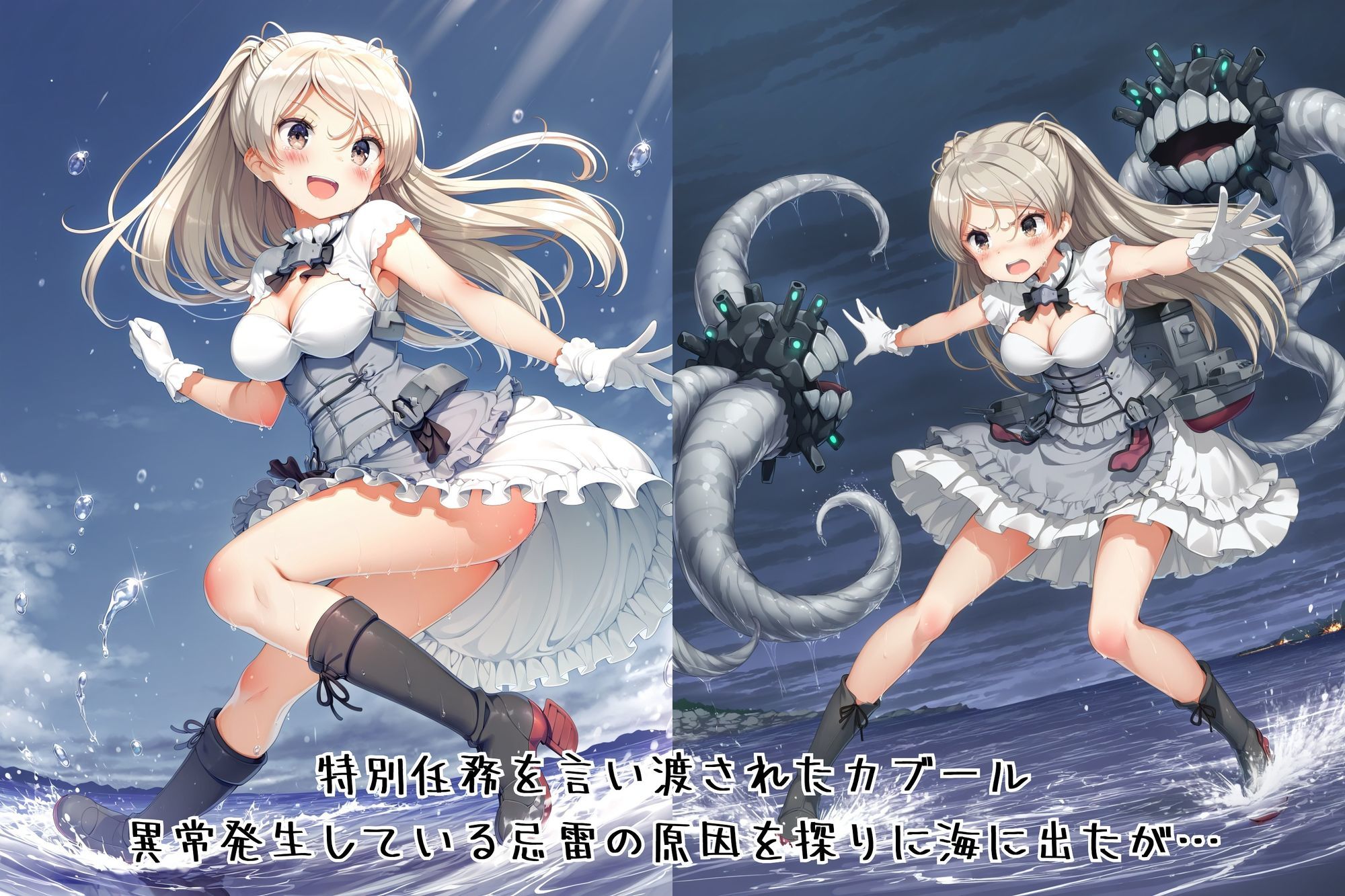 サンプル画像1:「ワシを…訓練対象にするつもりか…っ」― 忌雷戦域 戦闘不能報告書、特別懲罰訓練記録 ―(絵心あいのAI生成アトリエ) [d_647082]