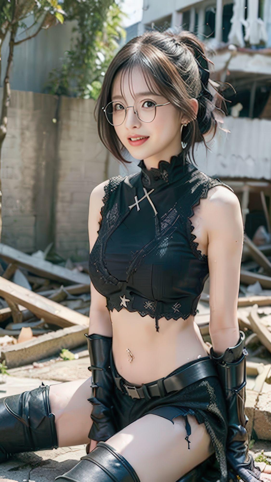 サンプル画像5:近未来レジスタンスのランジェリーグラビア(美伝プロジェクト) [d_647108]