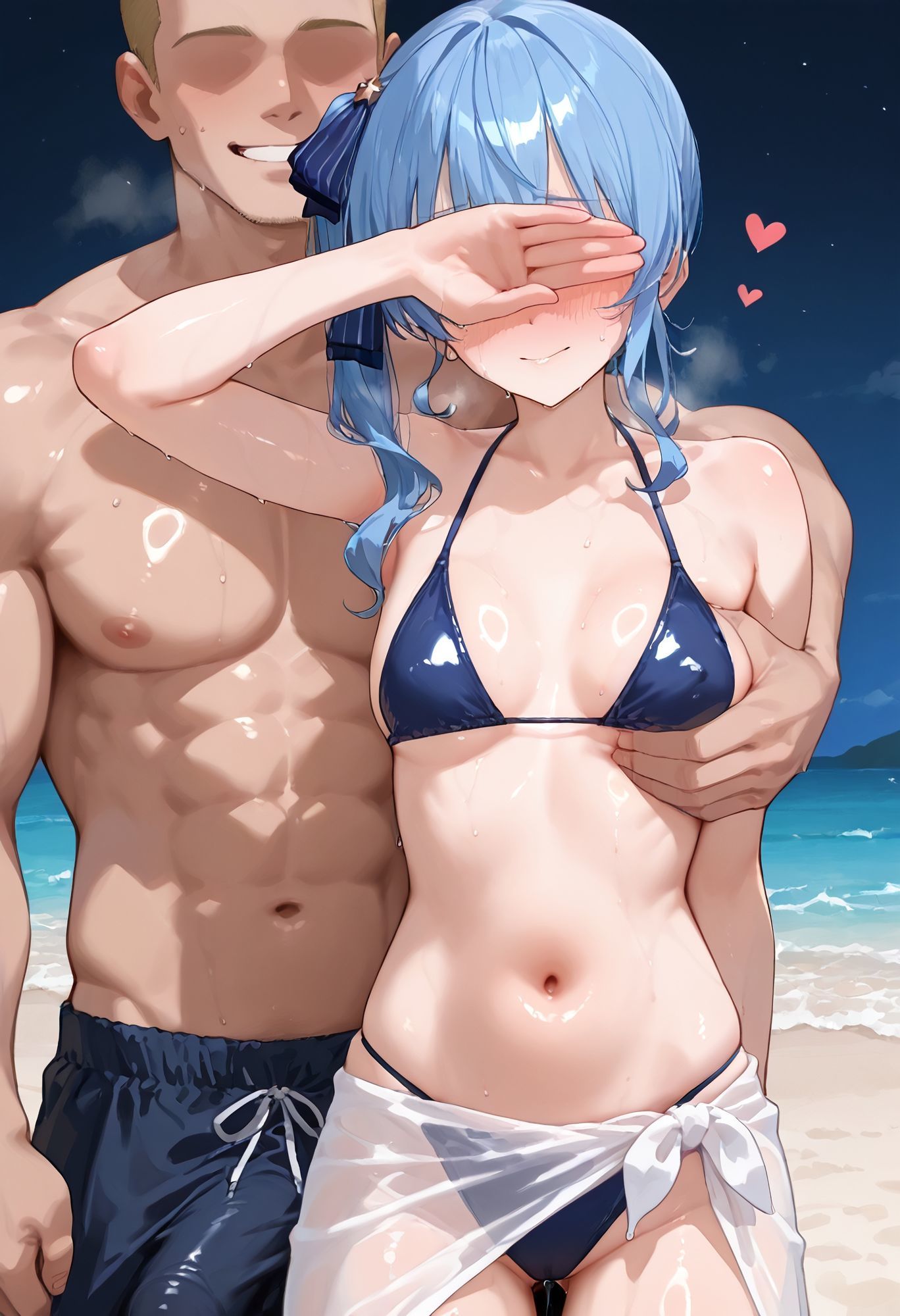 浜辺で_星〇ちゃん 画像7