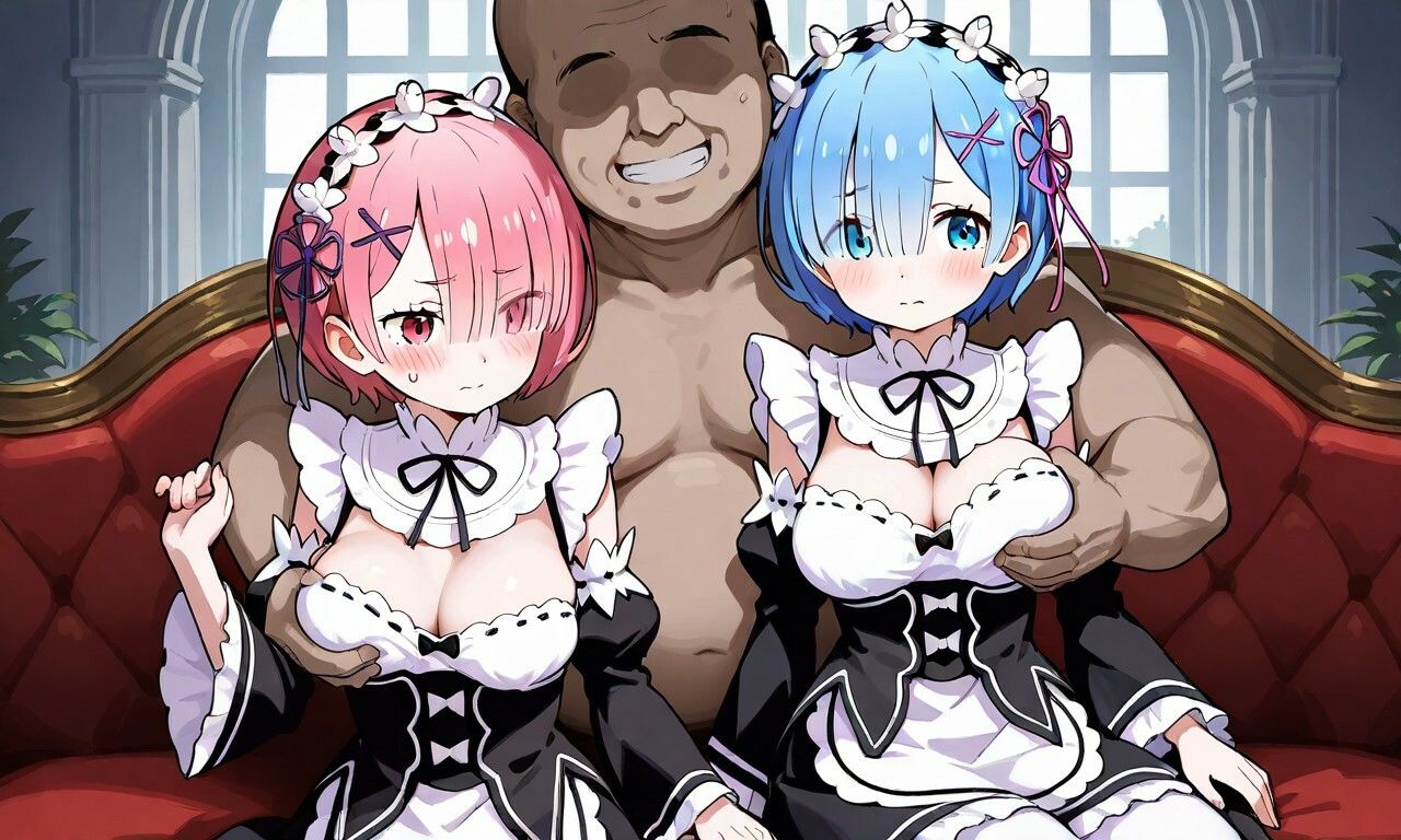 サンプル画像2:美少女メイド姉妹とのエチエチ生活(ハーレム神) [d_647229]