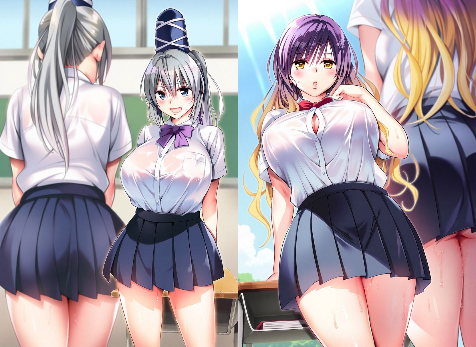 サンプル画像2:爆乳幻想学園どすけべイラスト集(High金属) [d_647294]