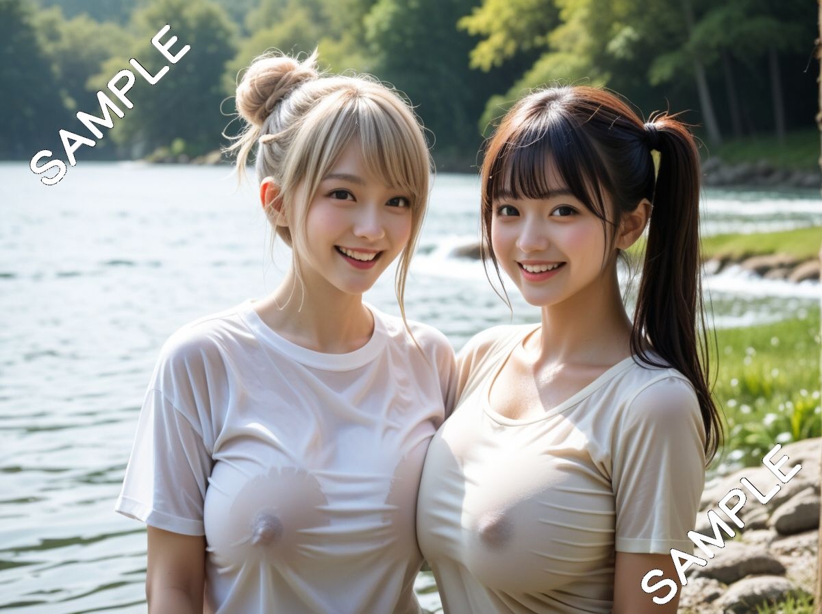 サンプル画像3:【乳揺れ動画】濡れTコンテスト(C-mattan) [d_647415]