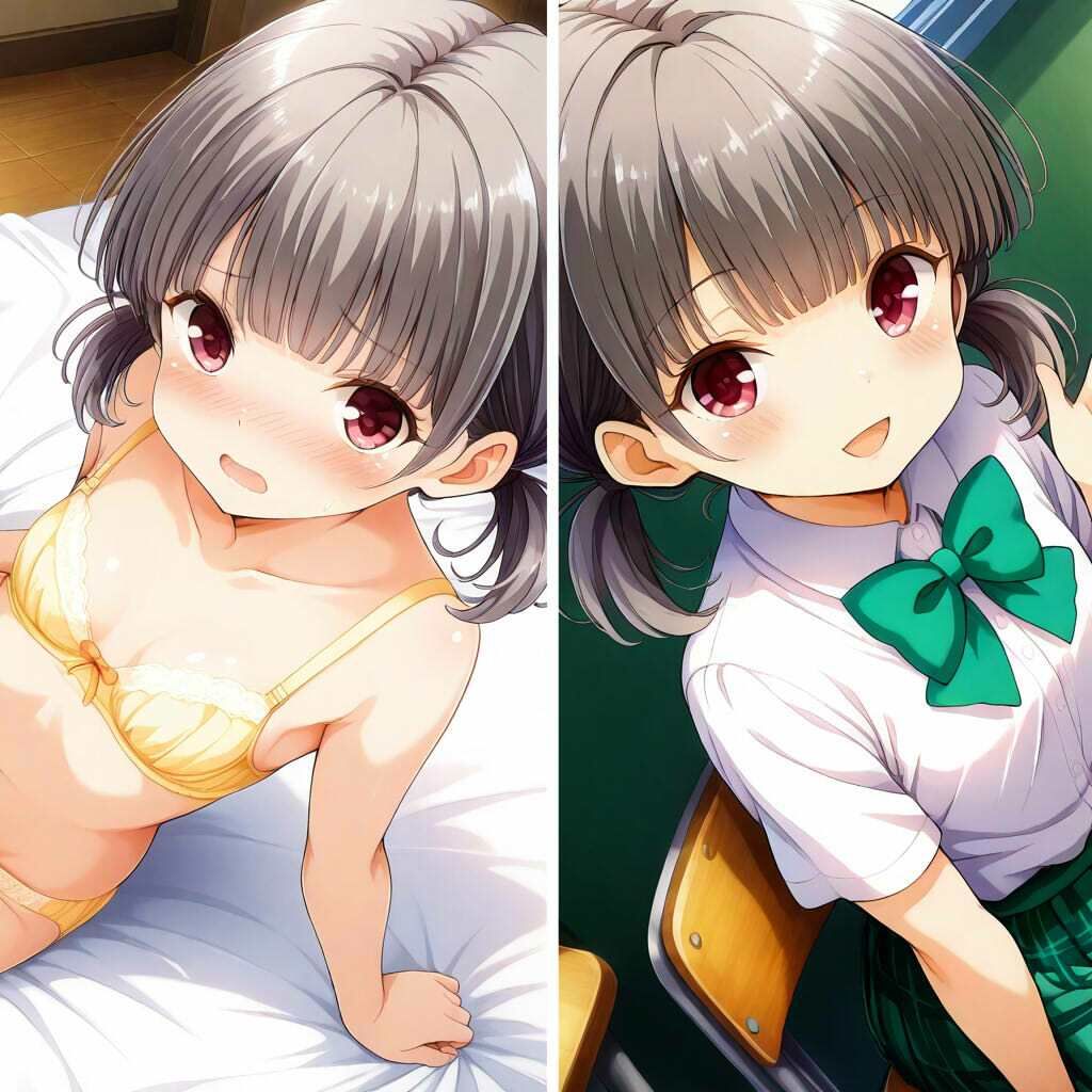 サンプル画像5:ガルフレ（仮）シチュCG集3  りさ＋睦＋るい＋CG集（制服）(Black and White) [d_647509]