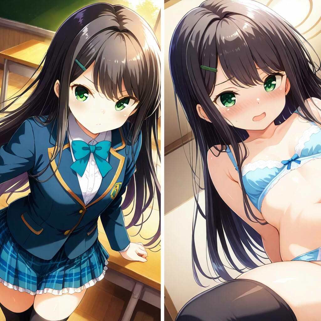 ガルフレ（仮）シチュCG集3  りさ＋睦＋るい＋CG集（制服） 画像8
