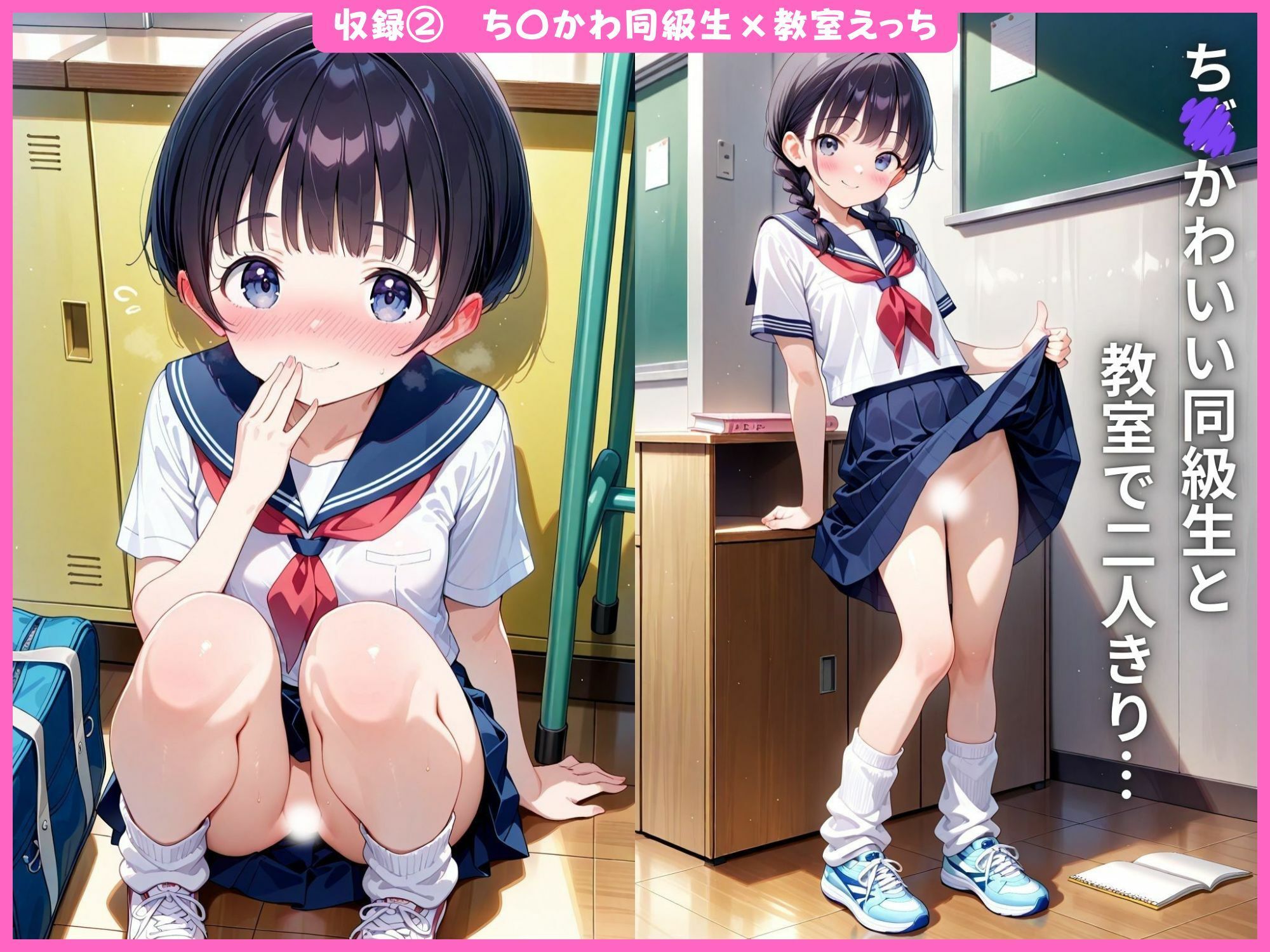 ちょい抜き50シリーズ総集編【ちびかわ貧乳！同級生＆彼女 DXパック】FANZA限定版 サンプル画像 5