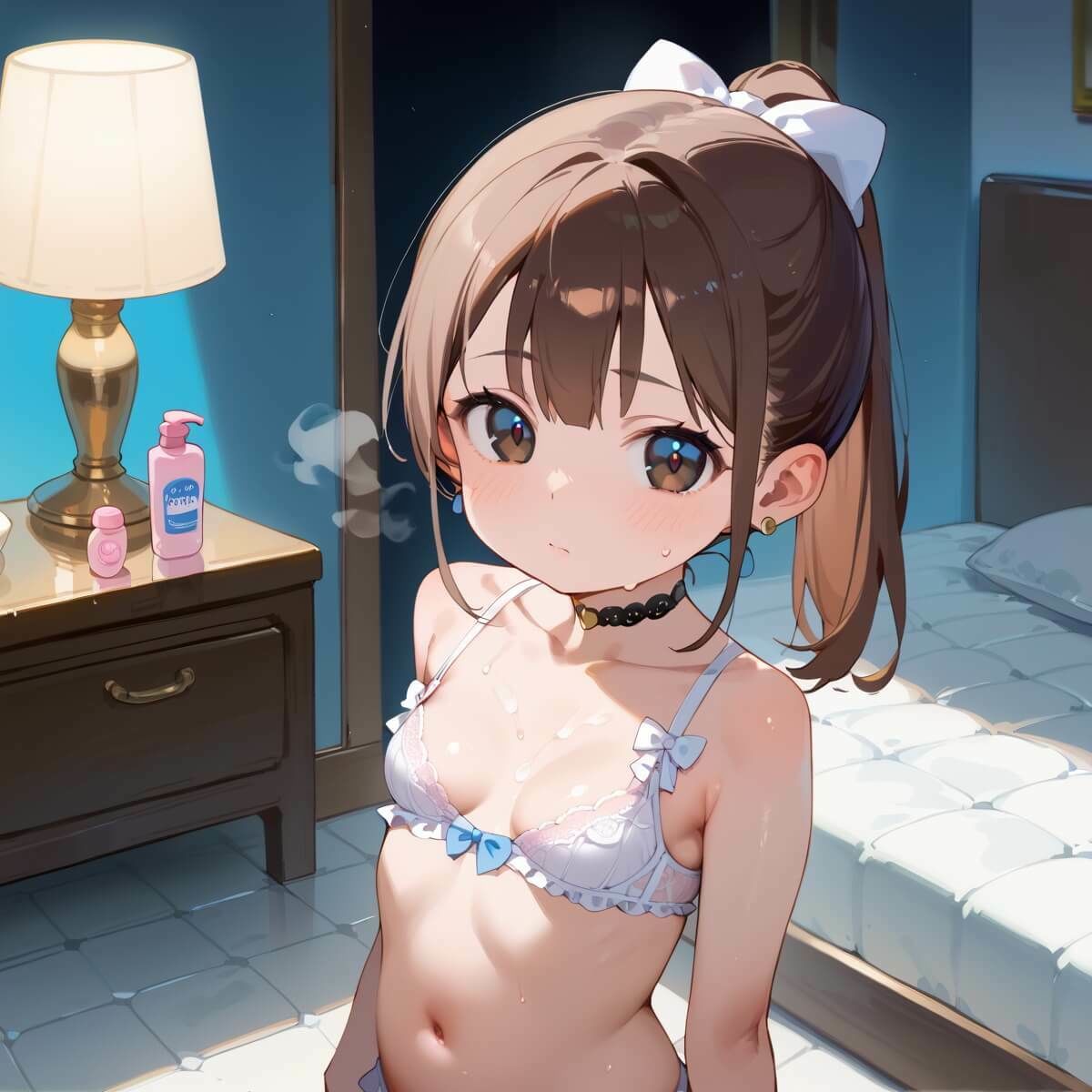 【カルガモ親子】※生成画像に加筆修正を加えた作品となります『ロリ美少女と秘密の風俗4★220枚』1