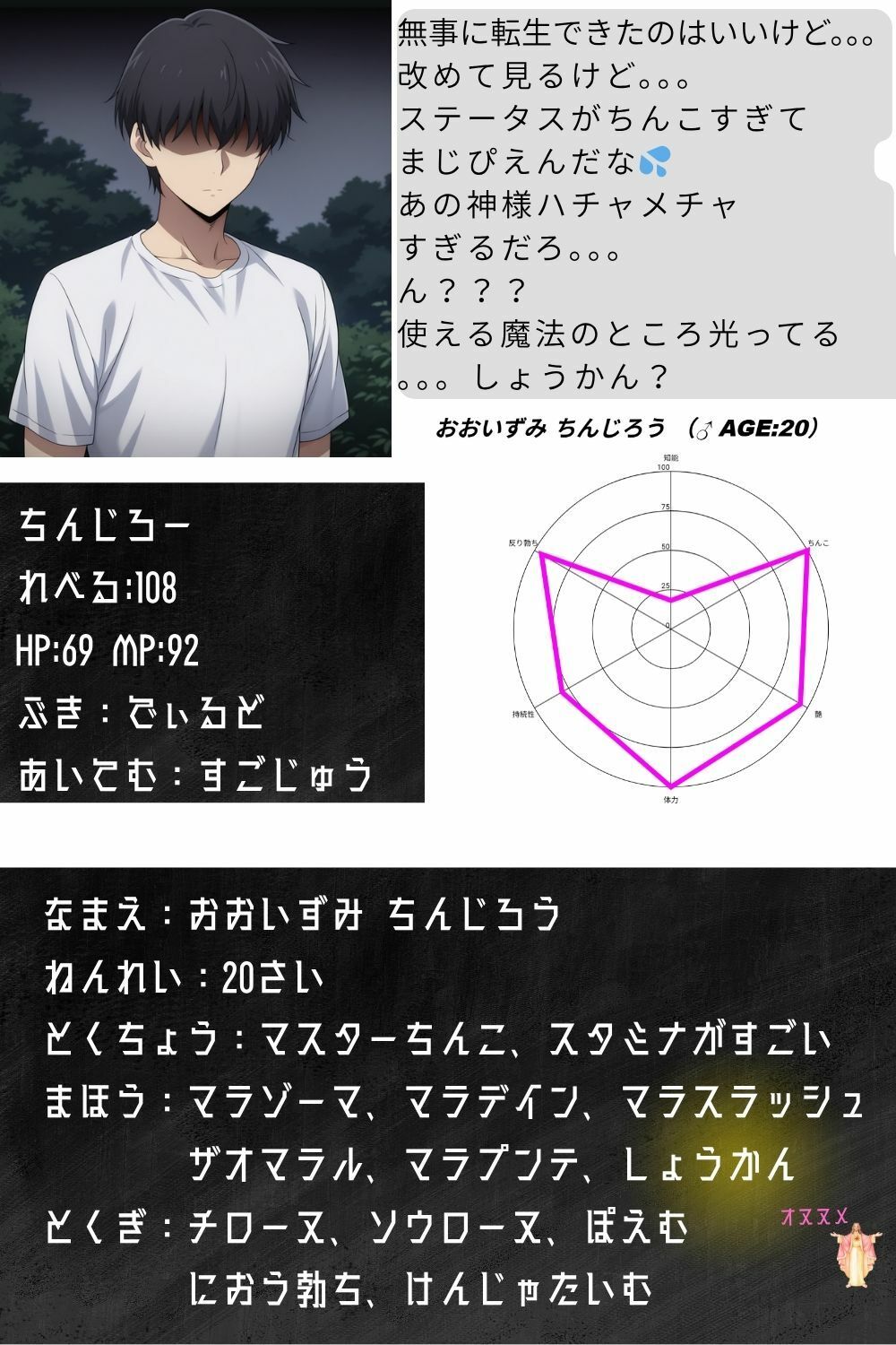 サンプル画像5:転生ステータスがチンコ特化 勇者ちんじろうの珍遊録（サキュバス編）(雨のちハレルヤ) [d_647666]