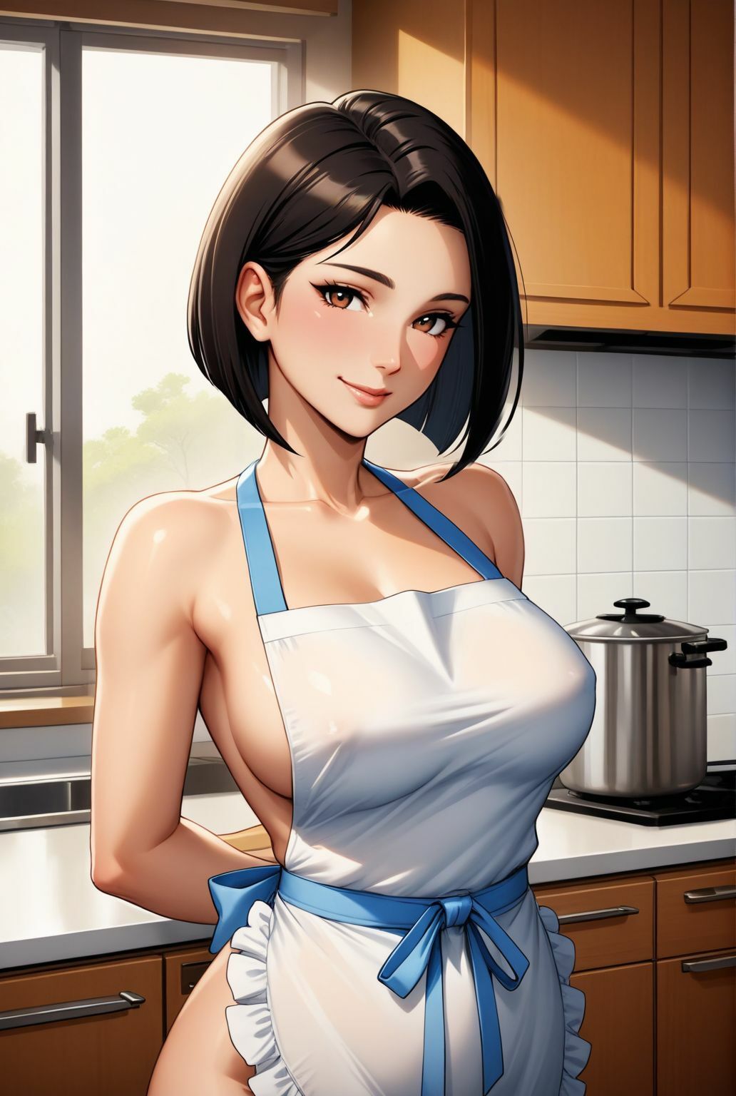 サンプル画像3:義母の誘惑〜素肌にエプロン、秘密の時間〜(快楽熟女人妻クラブ) [d_647706]