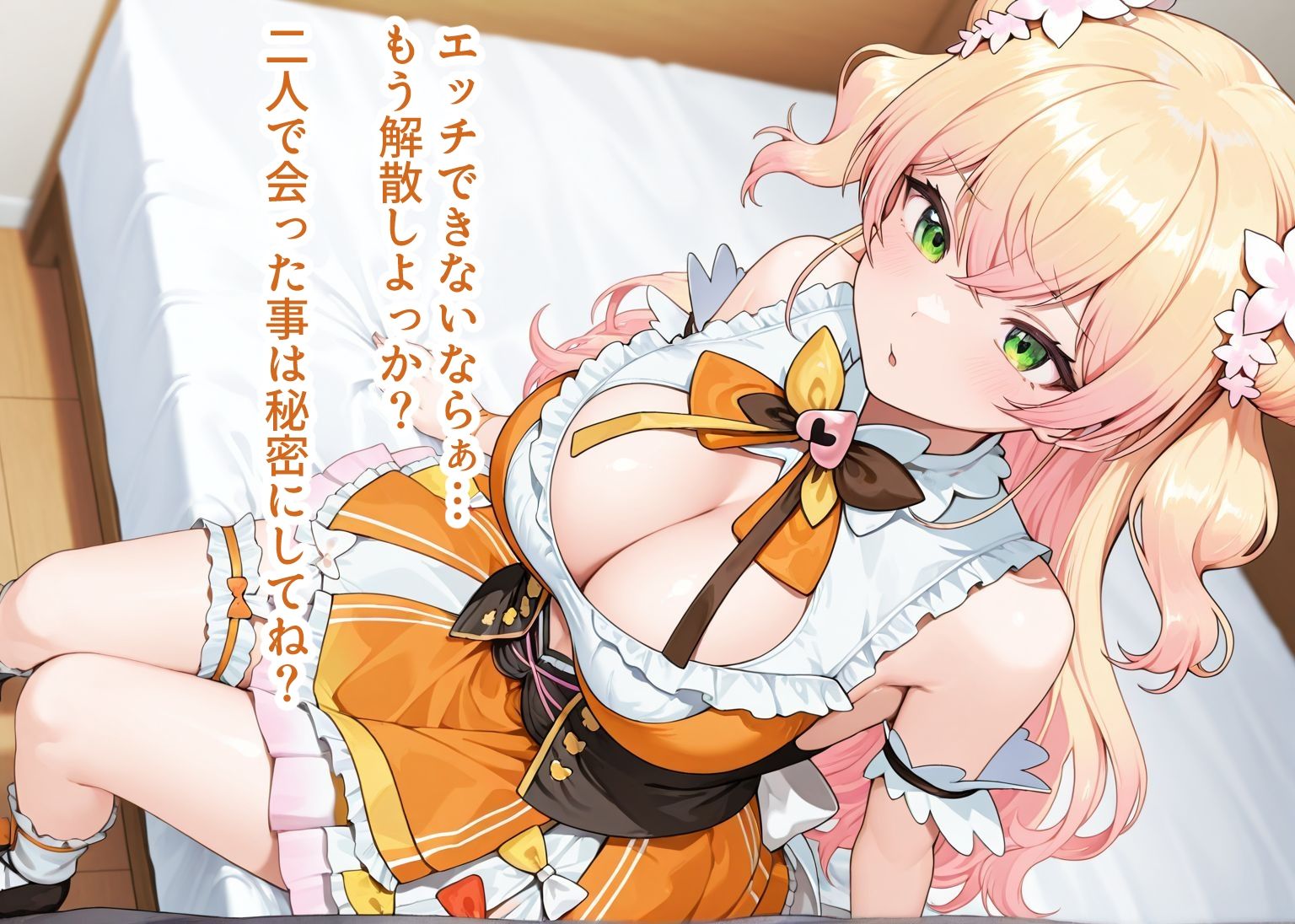 サンプル画像2:推しのVとセックスする話【桃〇ねね】(Vtuberとイチャラブえっちするサークル) [d_647711]