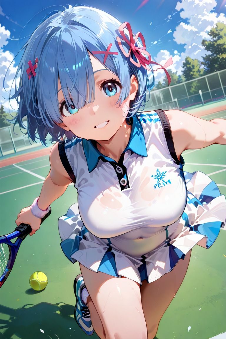 サンプル画像1:れ〇りんのびしょ濡れテニス部(こうかふぇ) [d_647788]