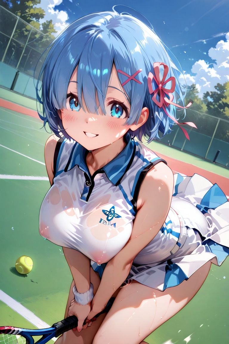 サンプル画像2:れ〇りんのびしょ濡れテニス部(こうかふぇ) [d_647788]