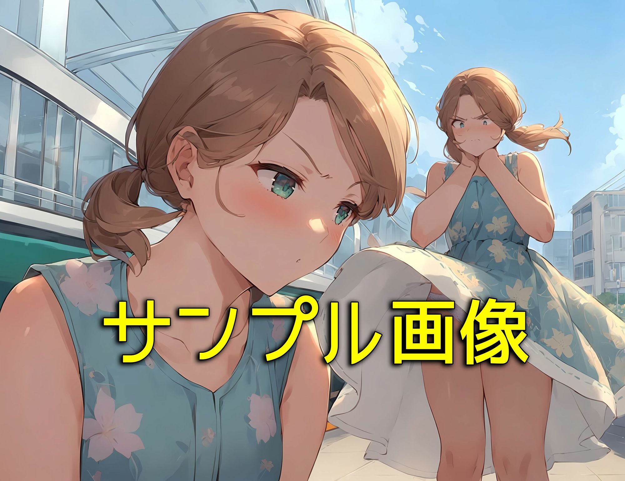 サンプル画像6:僕はいつも清楚系女子の下着でオナニーをしている4  ワンピのスカートがめくれるっていいね編(日替わりさん) [d_647868]