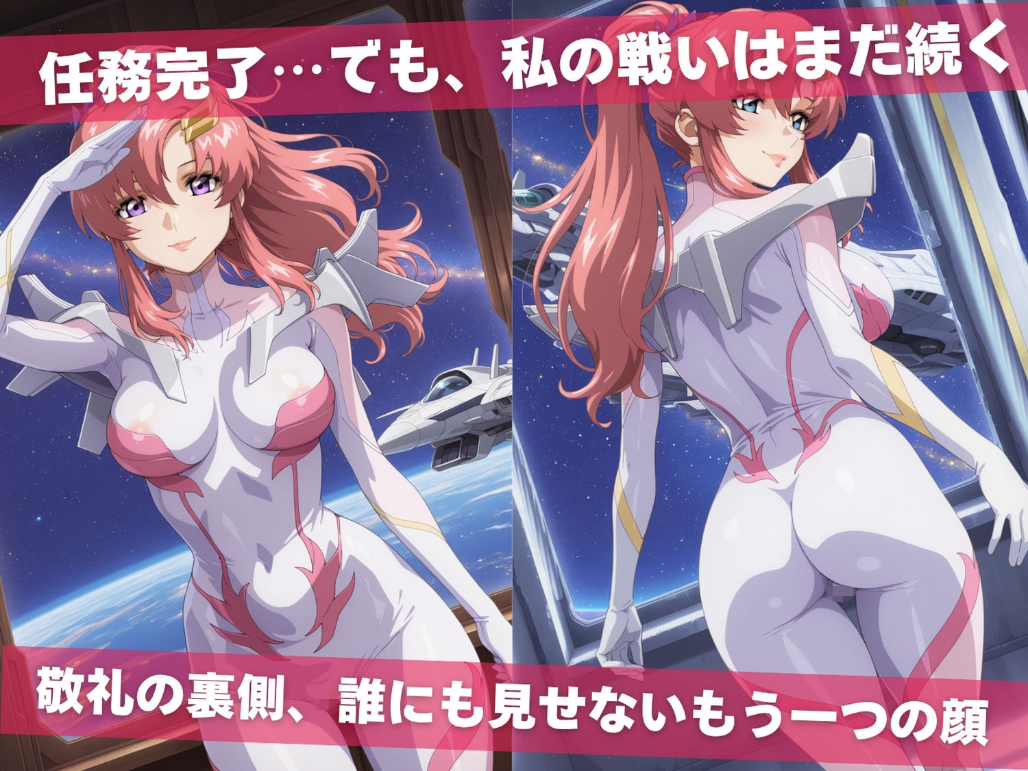 サンプル画像1:オナニー覗かれ寝取られて  ガンダ●SEED 〜 宇宙編 〜 おじさんに暴かれた秘密(ビーチで、できちゃった。) [d_648110]