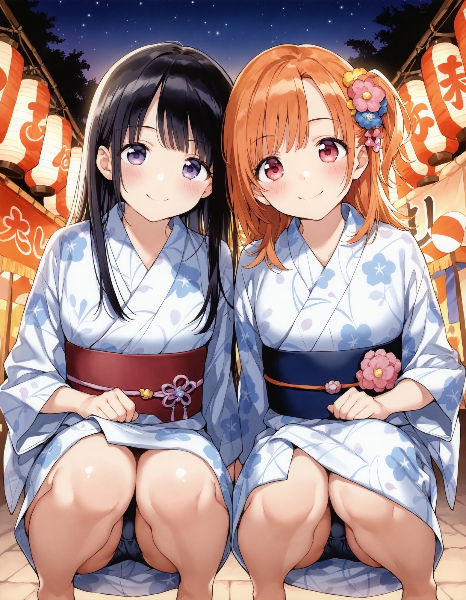 サンプル画像4:浴衣でしゃがみパンチラ2(D.P.H.) [d_648115]