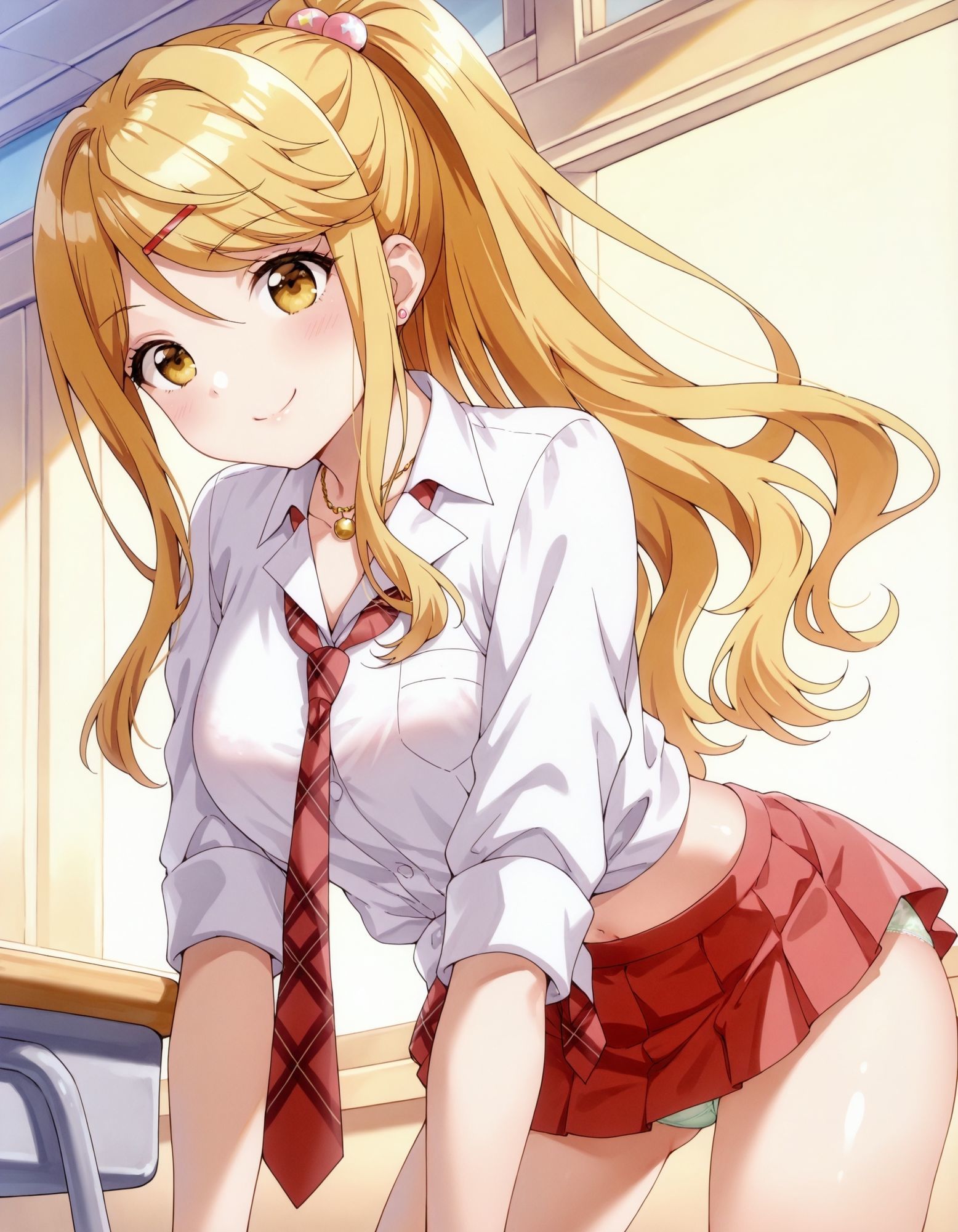 石〇陽鞠のパンチラ〜制服編 画像2