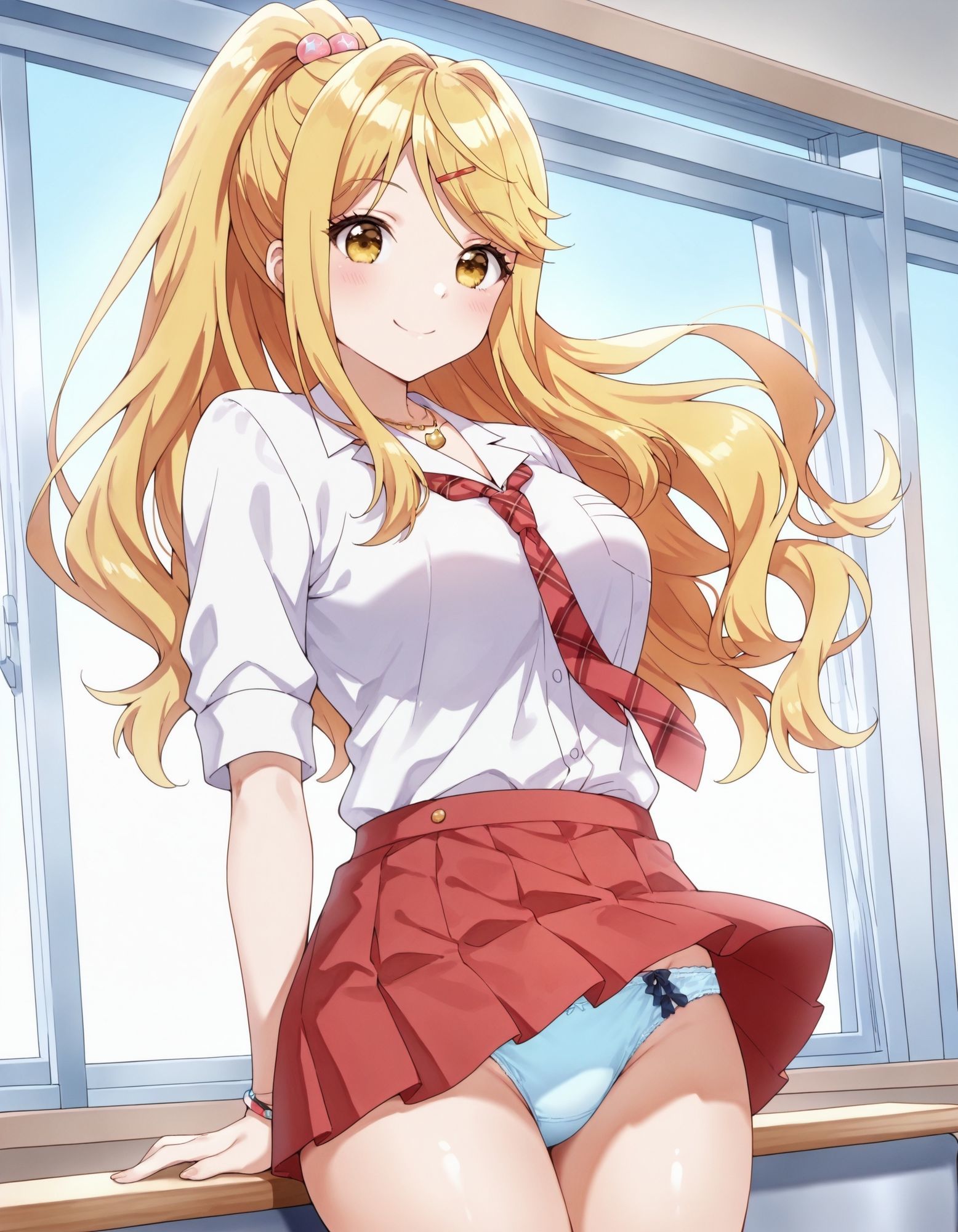 サンプル画像3:石〇陽鞠のパンチラ〜制服編(D.P.H.) [d_648122]