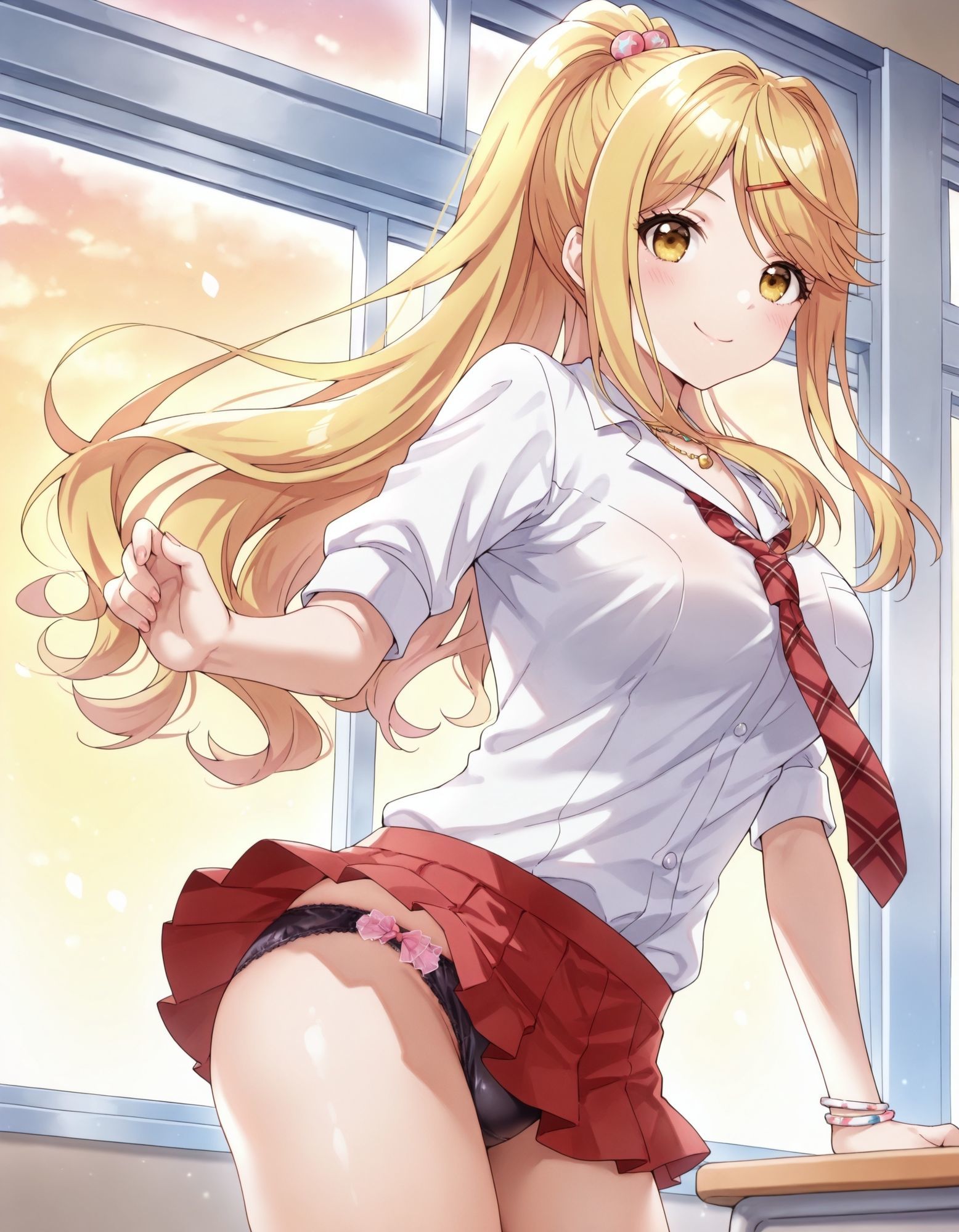 石〇陽鞠のパンチラ〜制服編 画像4