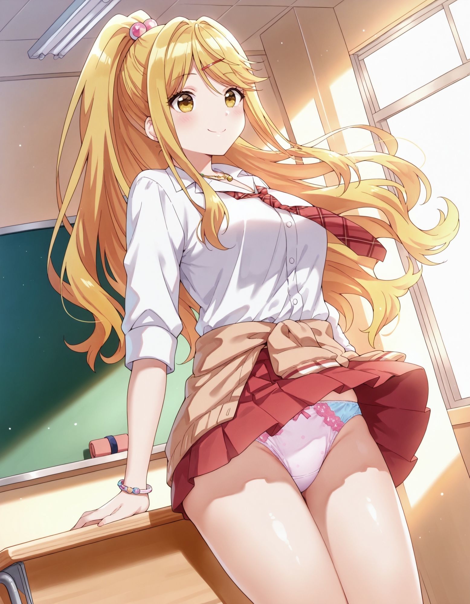 石〇陽鞠のパンチラ〜制服編 画像5