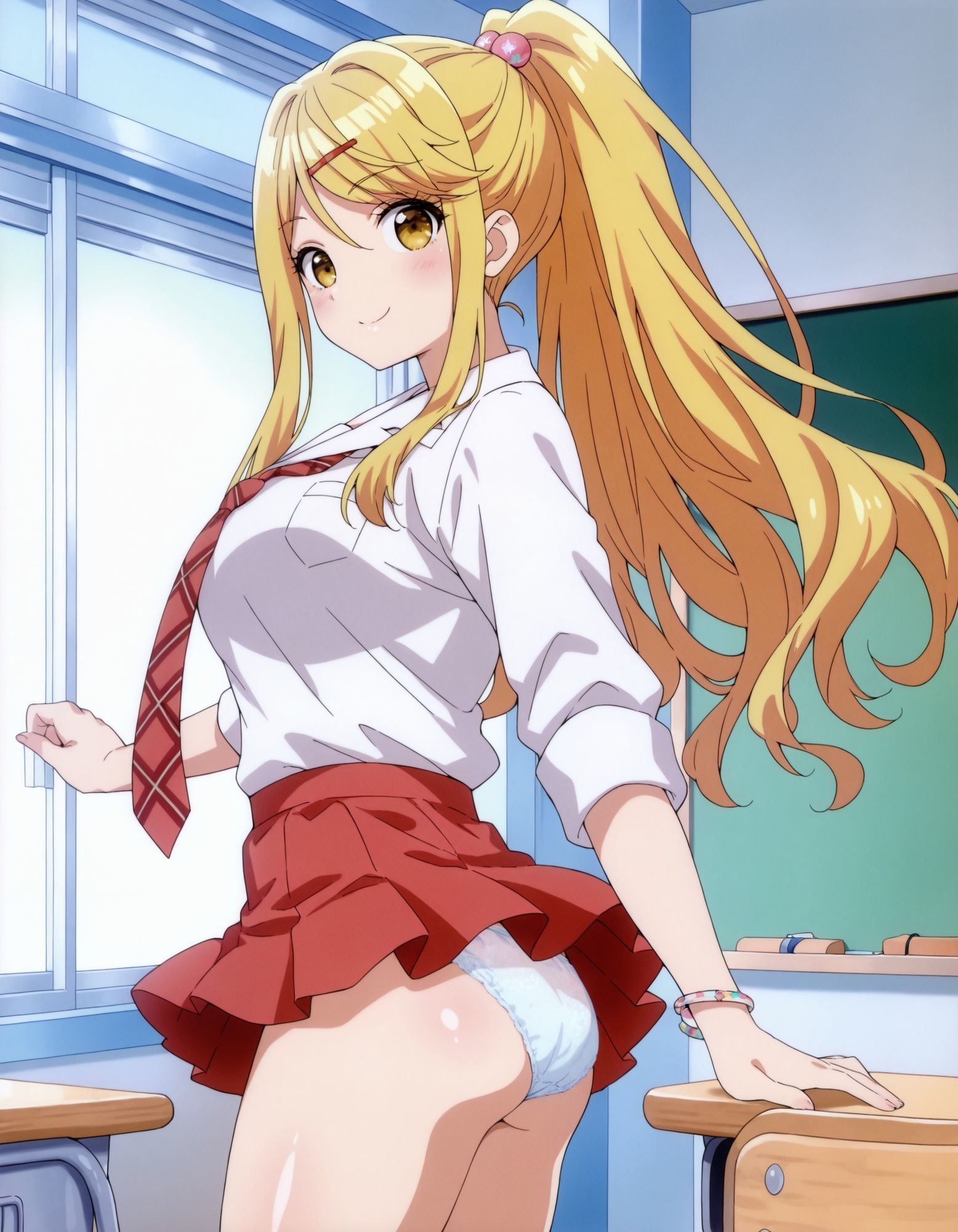 石〇陽鞠のパンチラ〜制服編 画像7