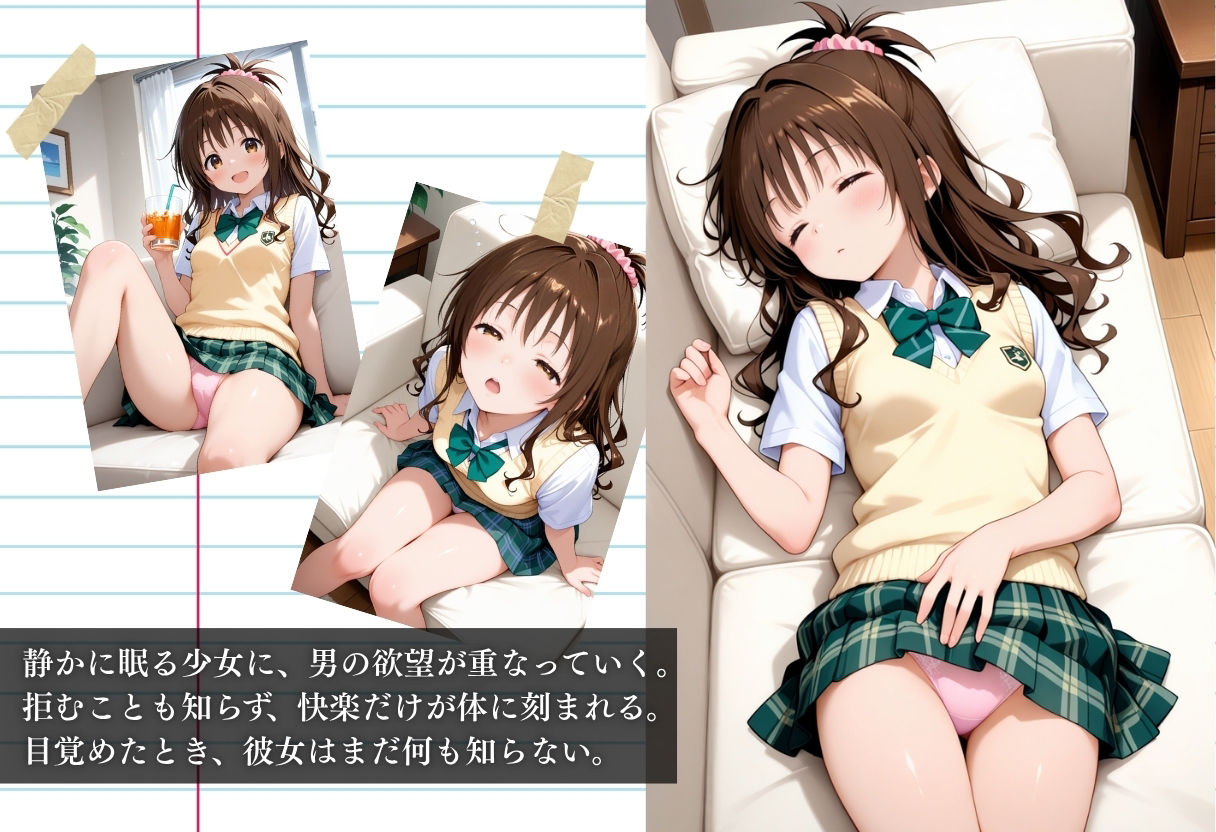 サンプル画像1:昼寝中の結城美柑、睡眠姦されイキまくる。目を覚ました頃には手遅れだった、、(NEXTAI) [d_648210]