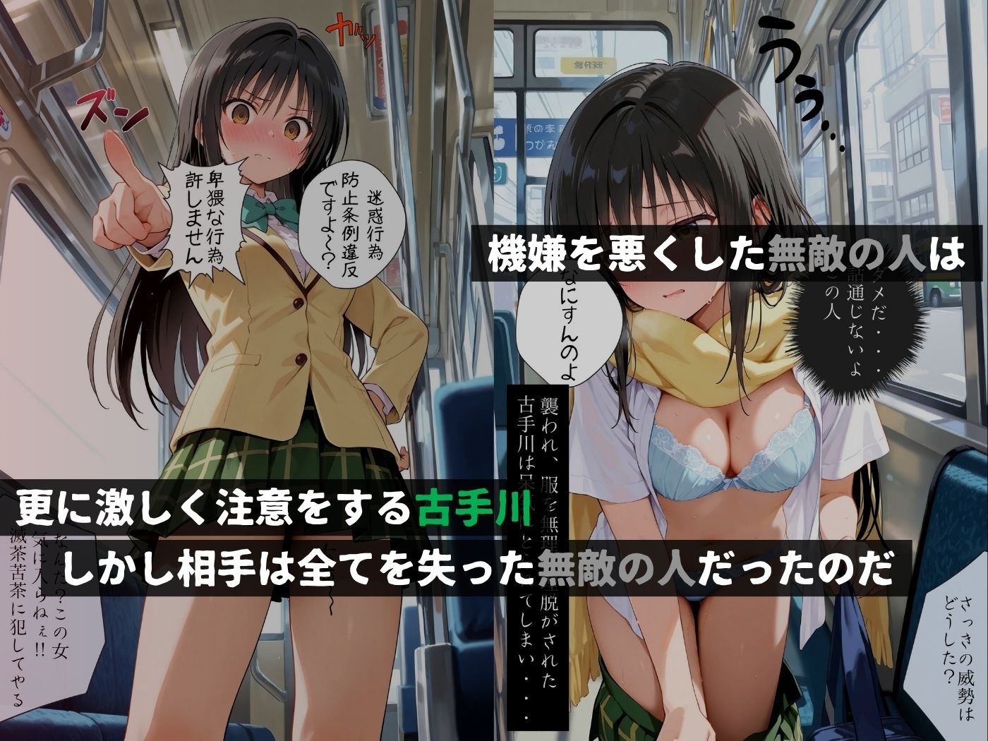 痴●バス〜無敵の人に犯●れた女子校生達〜古手●唯編 画像2