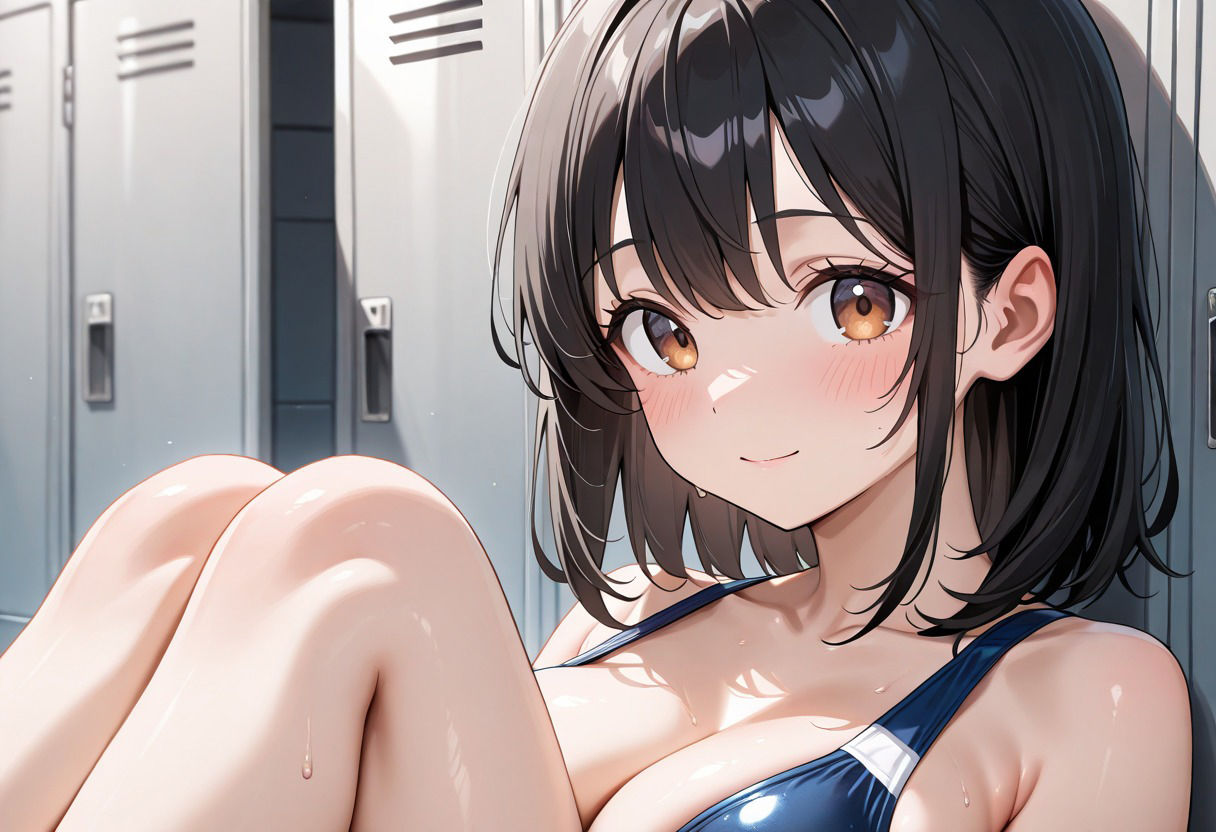 サンプル画像1:スク水清楚女子  種付け(今日も、お疲れさま) [d_648297]