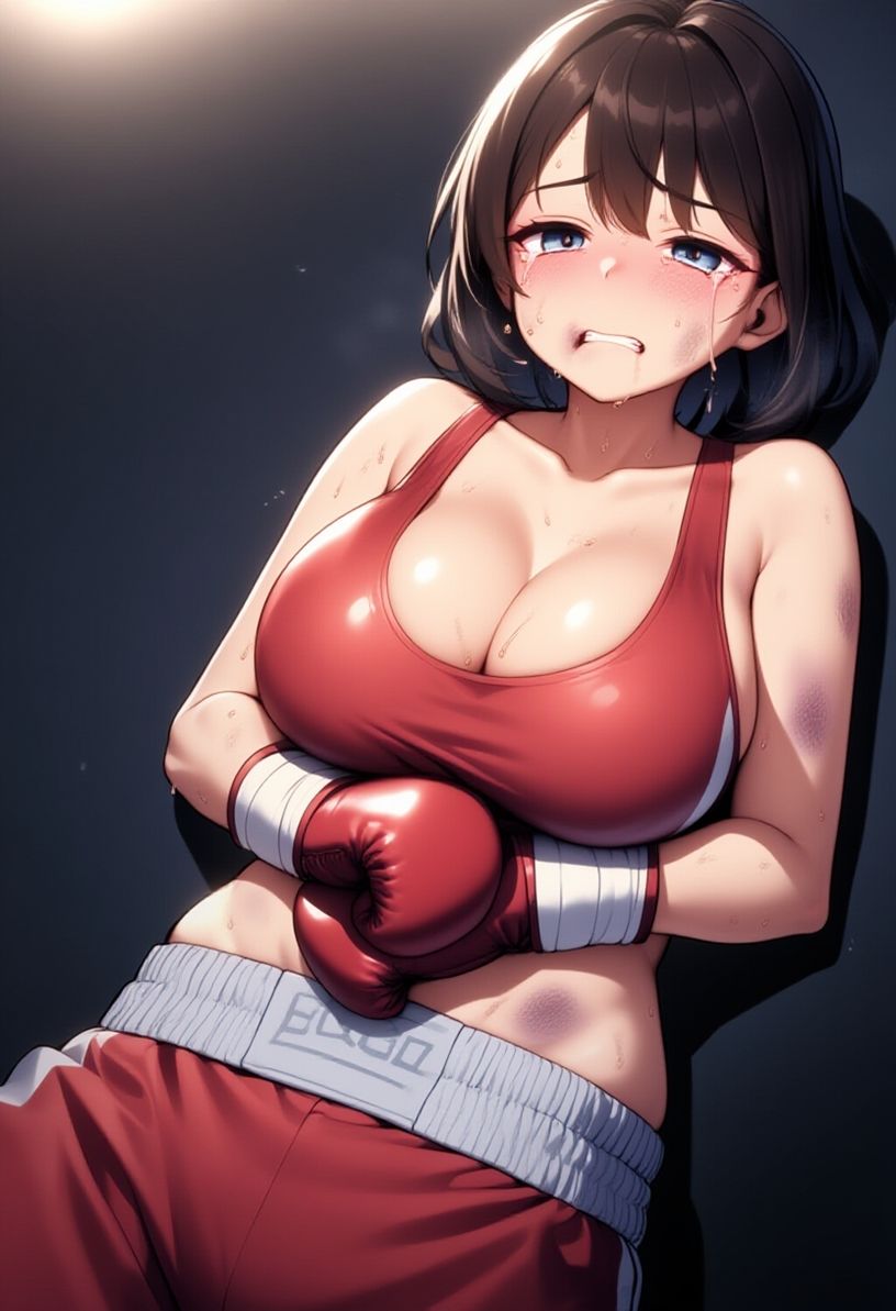 女子ボクシング美少女AIイラストコレクション4 ダウンポーズ編 画像3