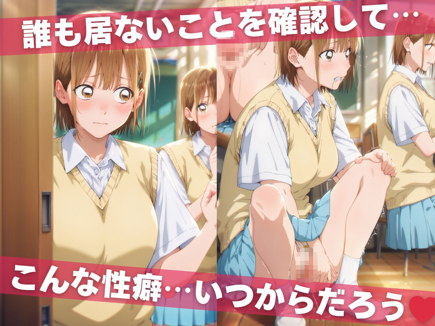 オナニー覗かれ、寝取られて  ア●のハコ 〜 学校編 〜 おじさんに暴かれた秘密 画像2