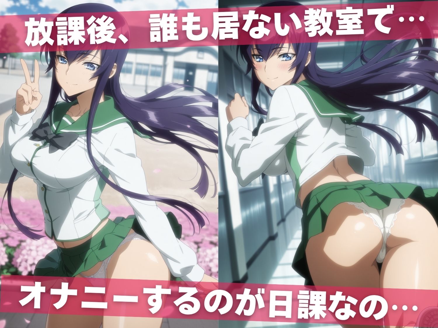 サンプル画像1:オナニー覗かれ、寝取られて  学●黙示録 〜 学校編 〜 おじさんに暴かれた秘密(よりどりカンパニー) [d_648458]