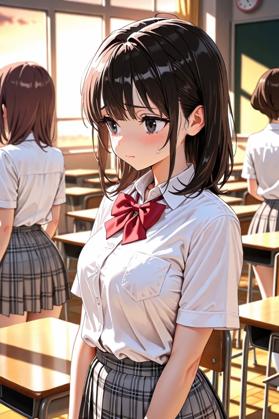 サンプル画像1:日直〆業務は教室で男子の性処理(カリモーちょん) [d_648537]