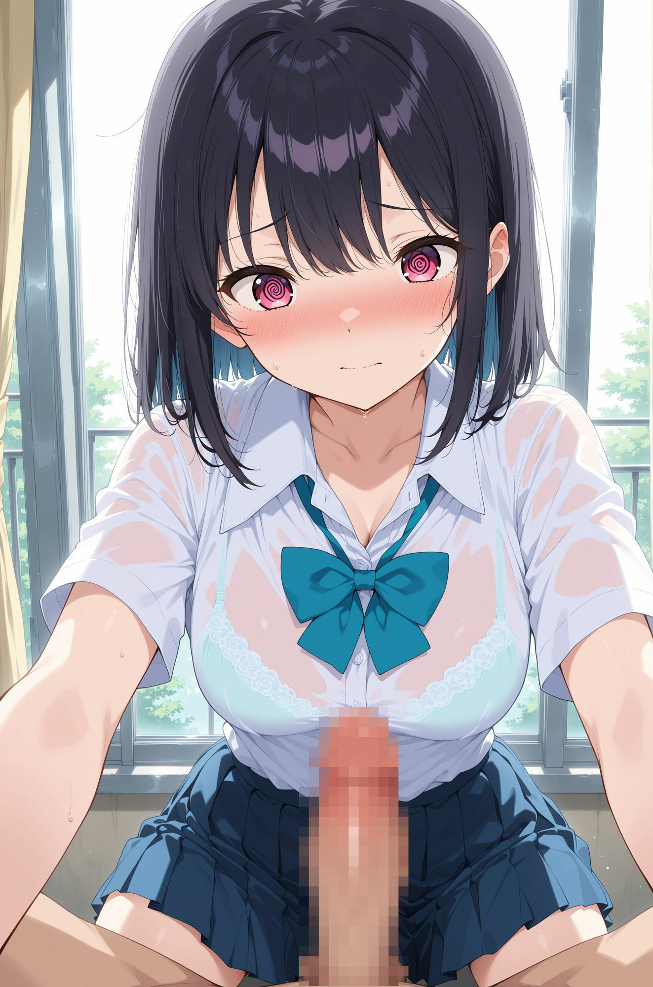はじめてチ〇コを見た委員長と種付けセックスした 画像5