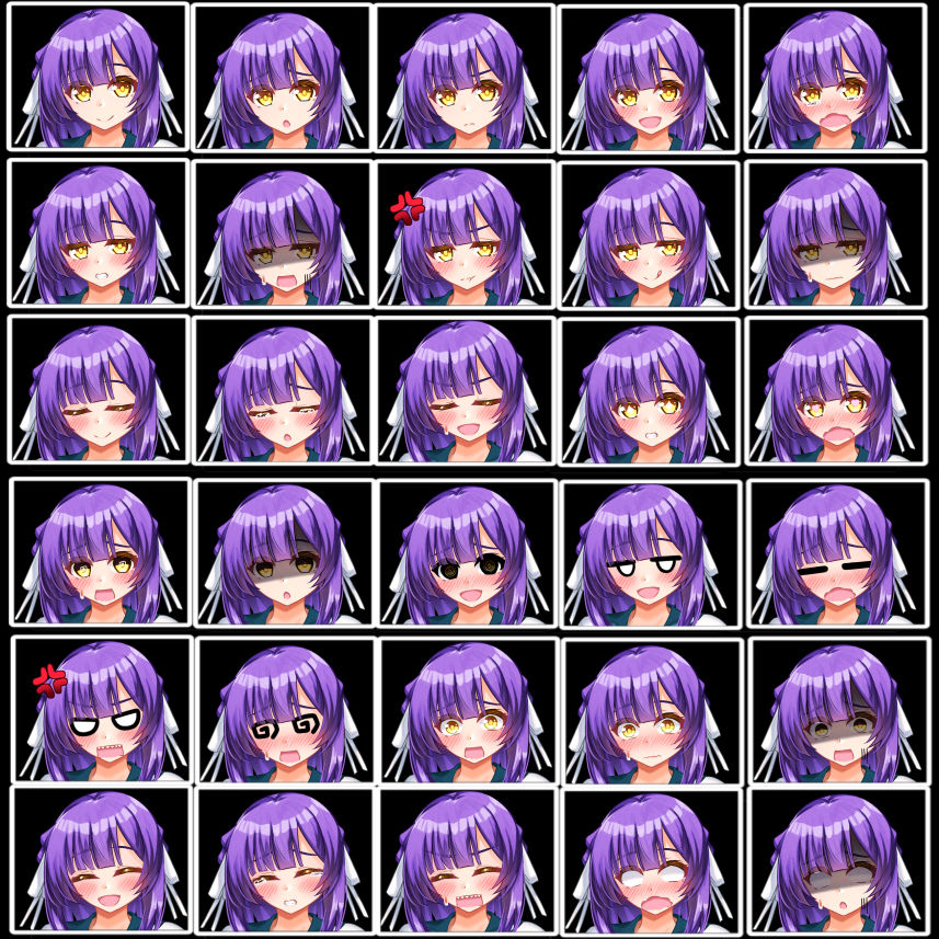 サンプル画像3:立ち絵素材 制服の女の子 HCGセット2(水の木) [d_649063]