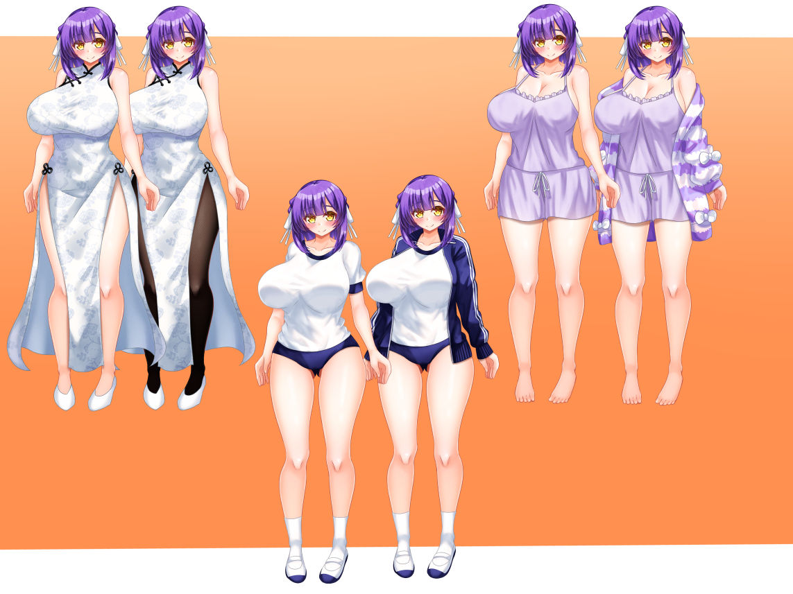 立ち絵素材 制服の女の子 HCGセット2 画像8
