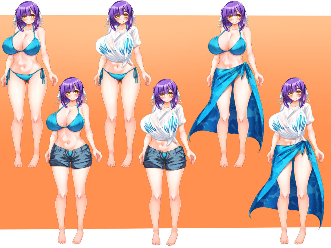立ち絵素材 制服の女の子 HCGセット2 画像9