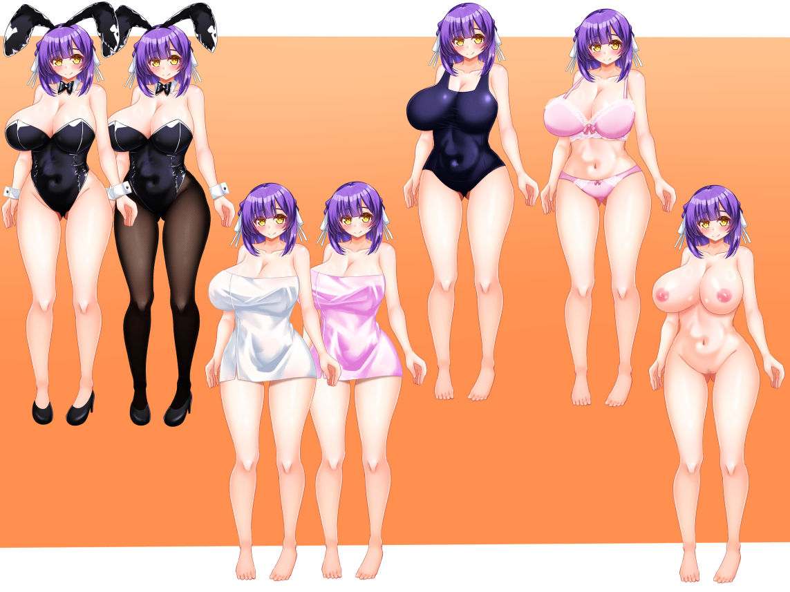 立ち絵素材 制服の女の子 HCGセット2 画像10