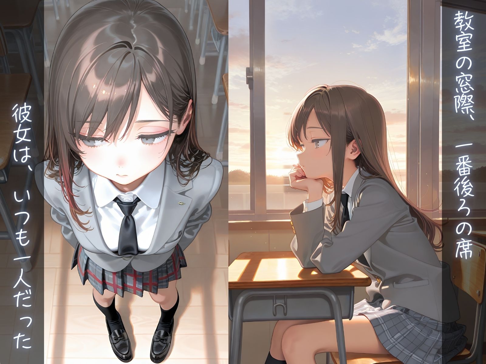 サンプル画像2:クールでぼっちな女子校生と秘密の関係 孤高の君と、旧校舎裏の約束(制服とエプロン) [d_649070]