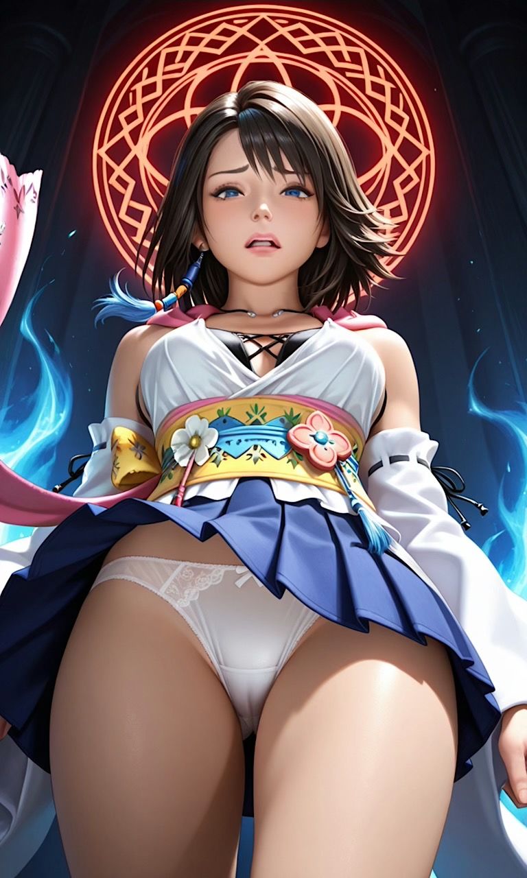 【F◯10ユウナ!召喚士になる為 変態オヤジ召喚士達に儀式として中出しされる】 画像9