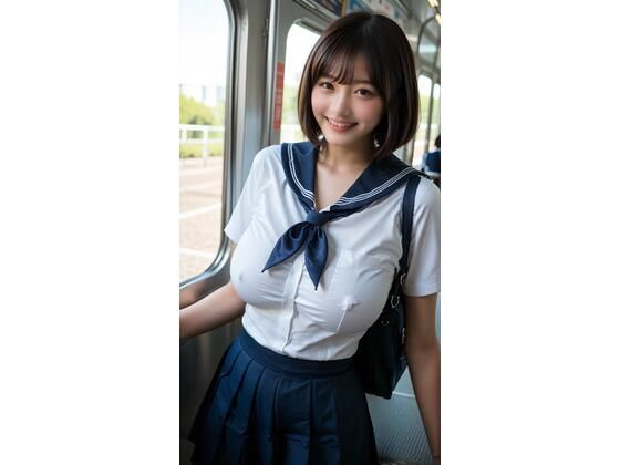Gカップりかちゃんまたしても登校中のバスで脱いでしまう