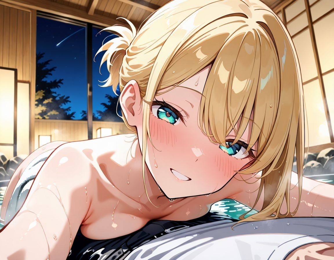 サンプル画像2:混浴〜泊まり先の旅館の温泉がまさかの混浴だった件(ミルクSPLASH) [d_649247]