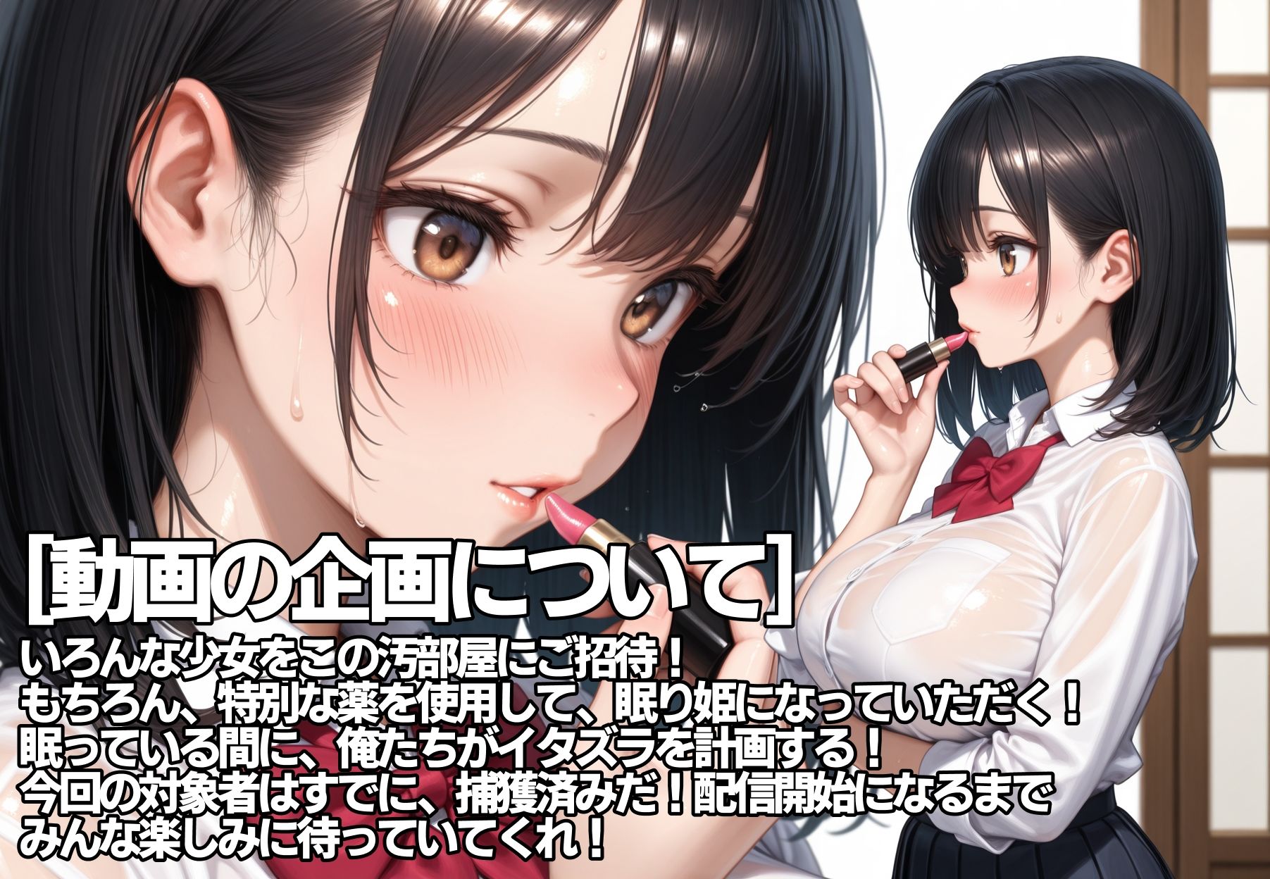 強●生配信［ライブ配信予定］汚部屋でJ●を睡眠姦 画像3