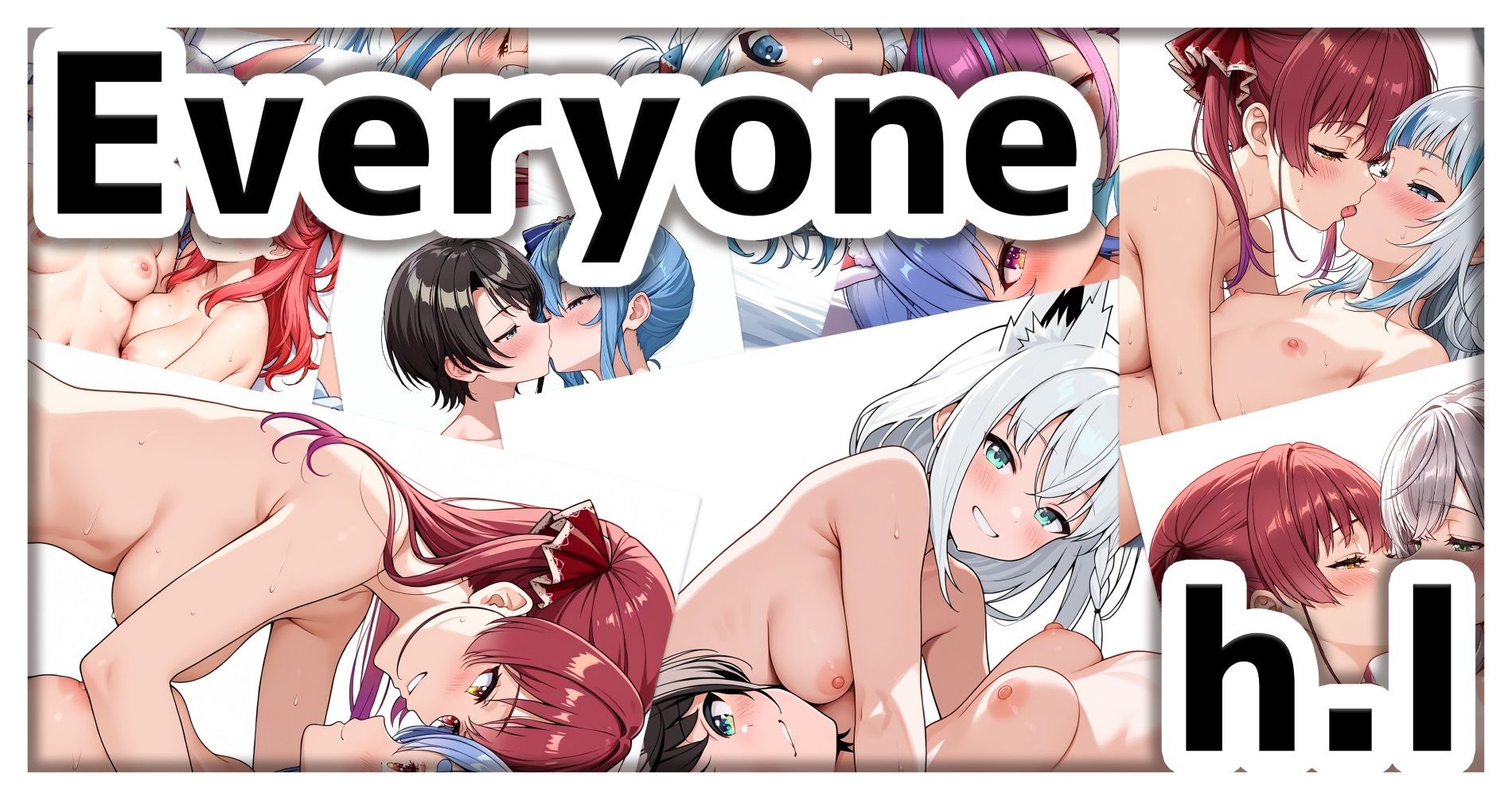 裸の女の子がいっぱい イラスト集（SDXL使用） 画像1