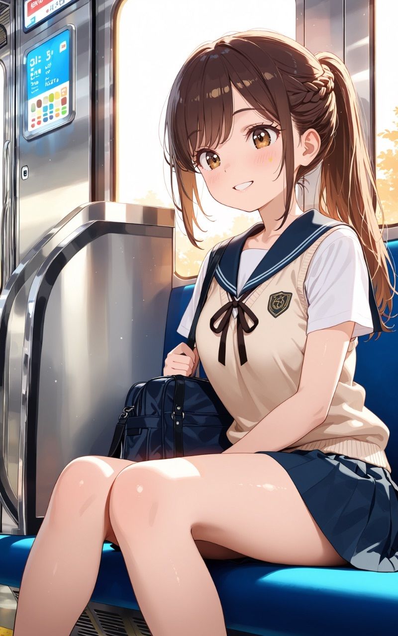 いつも同じ電車に乗る美少女にやりたい放題してみた 画像1
