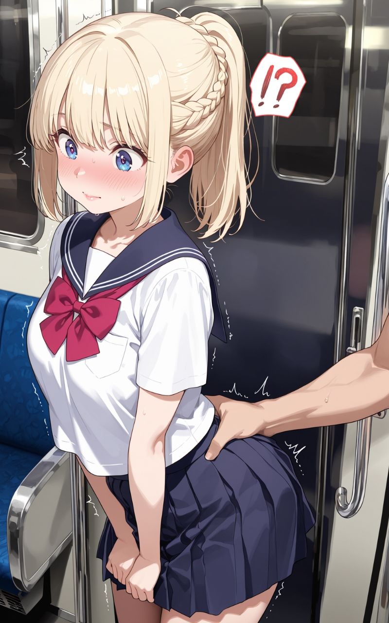 いつも同じ電車に乗る美少女にやりたい放題してみた 画像2