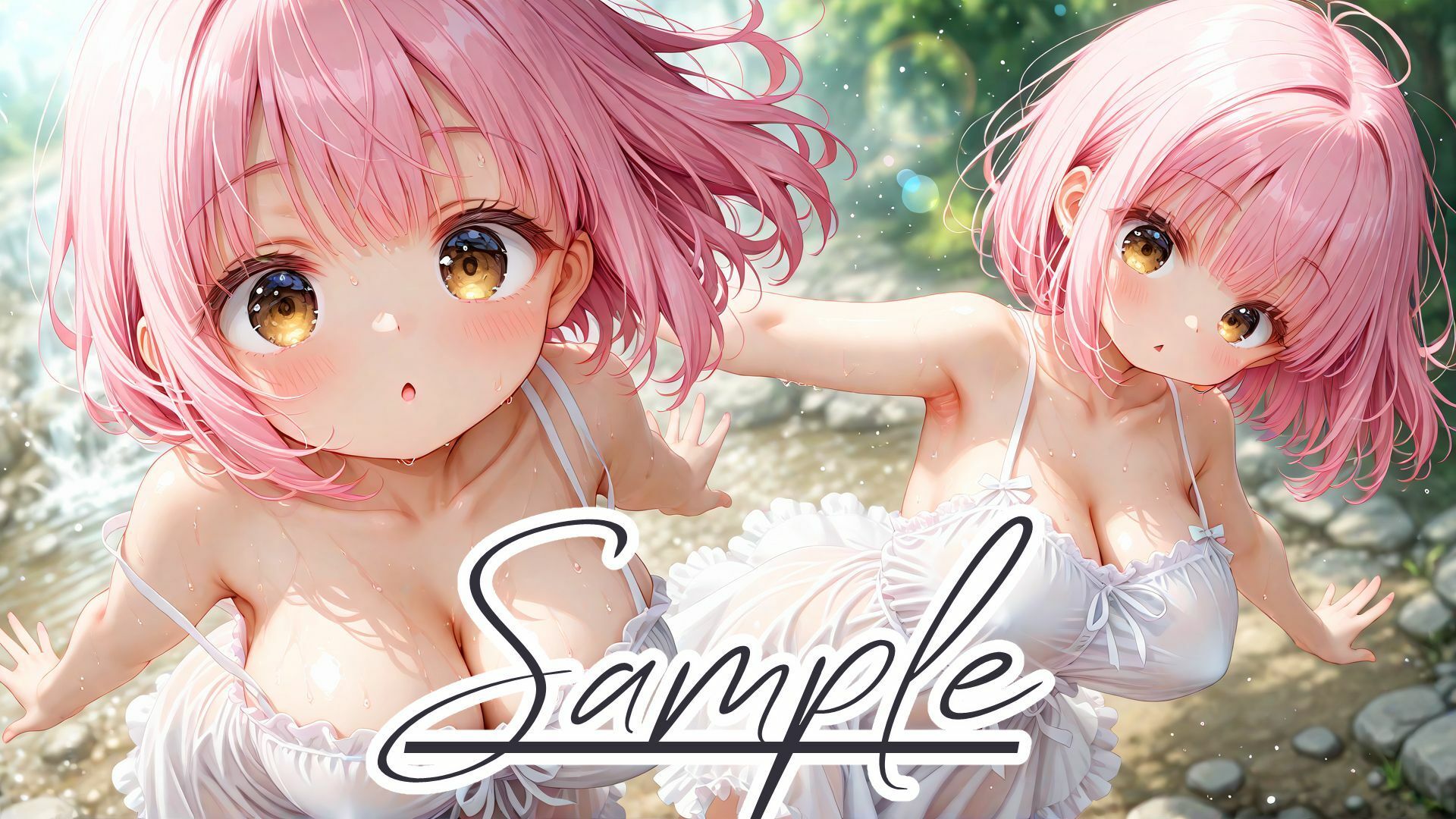 サンプル画像1:【マルチビュー】川遊び＆私服えっちコレクション特盛(棚から串だんご) [d_649757]