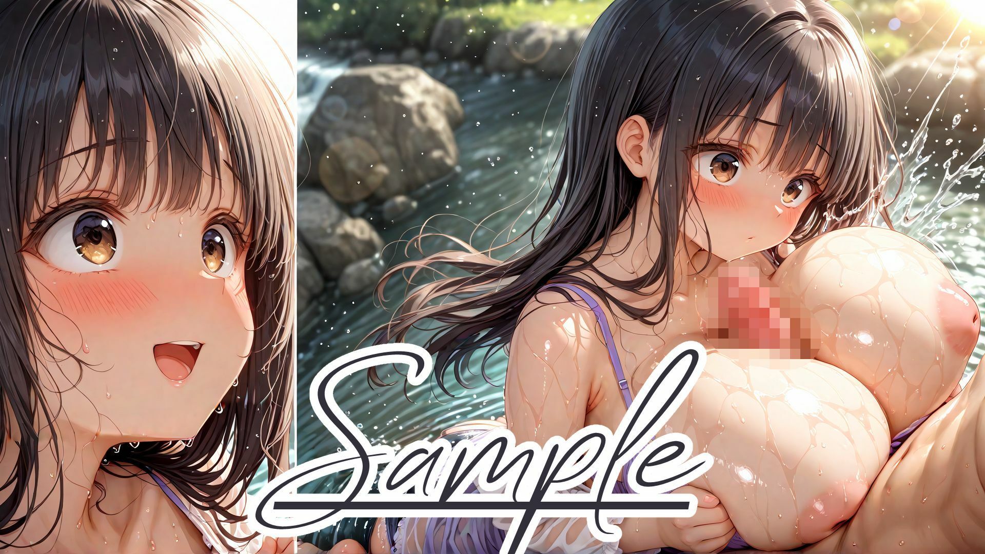 サンプル画像6:【マルチビュー】川遊び＆私服えっちコレクション特盛(棚から串だんご) [d_649757]