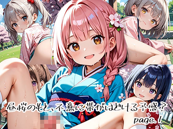 d_649885｜昼桜のもと、不意に帯がほどける予感？page.1【プリズムK】