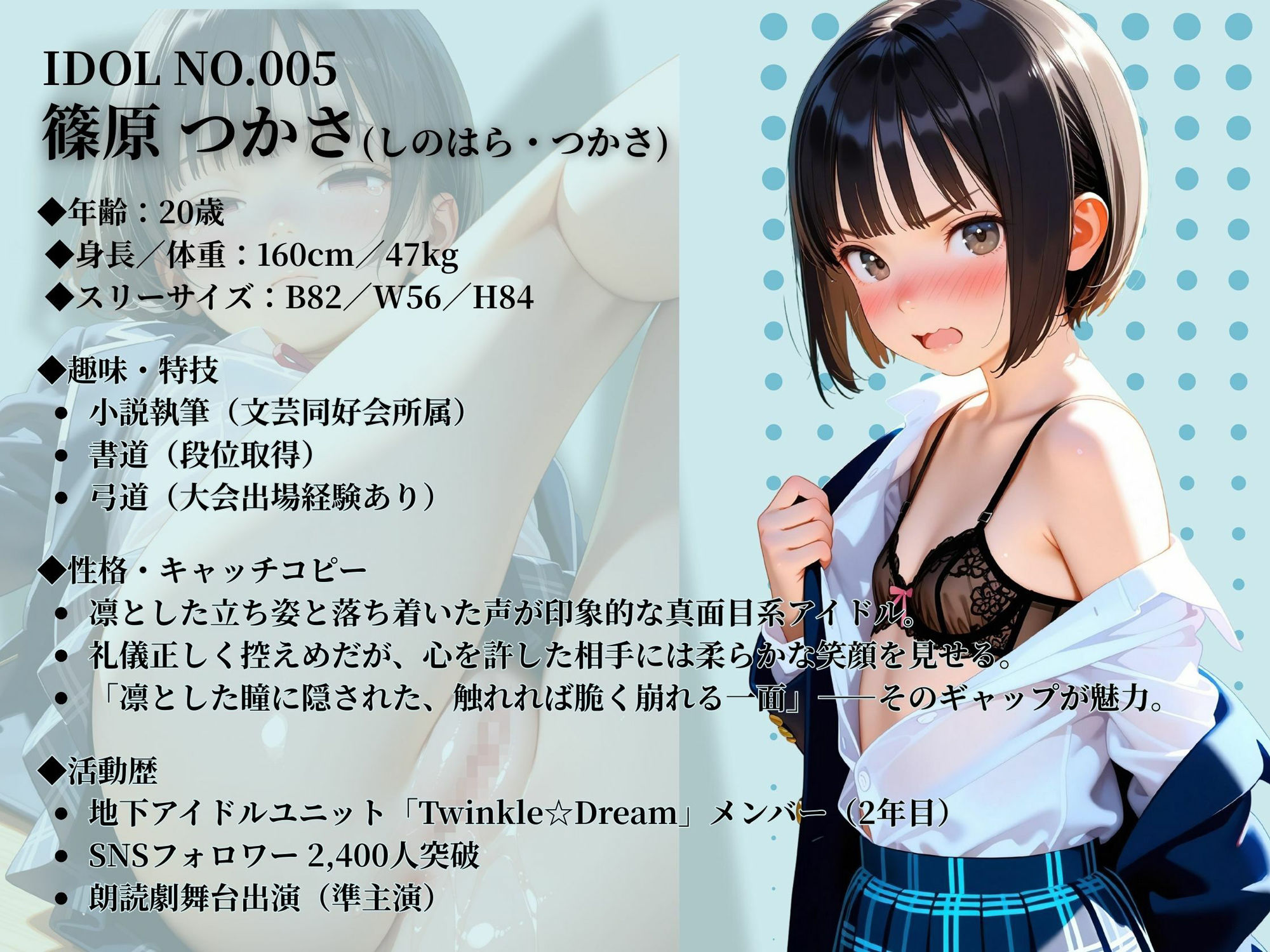 サンプル画像1:裏撮りIDOL vol.3 〜つかさとみく、静と動が交わる放課後〜(うらどりくらぶ ♪) [d_649891]